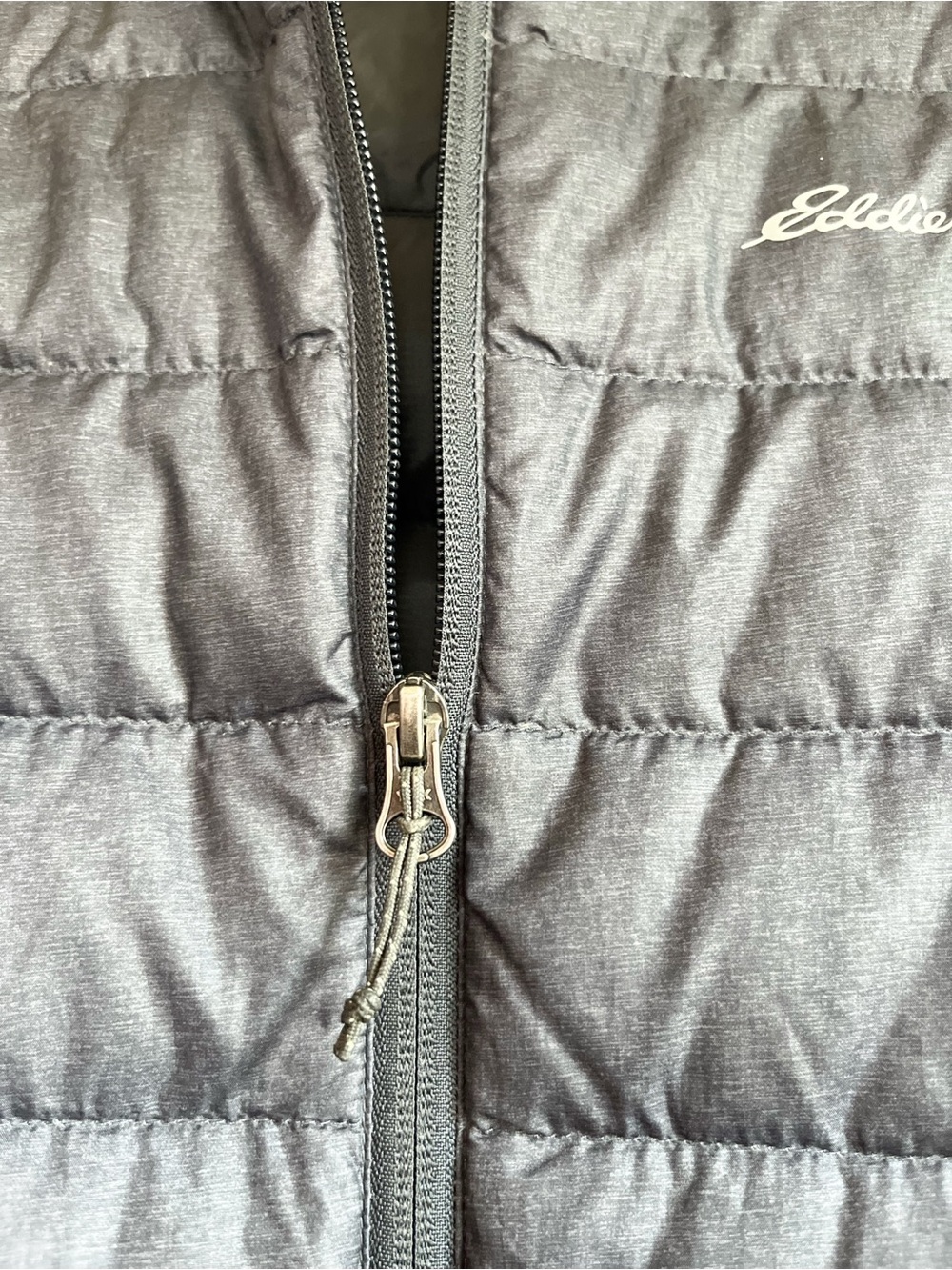 Eddie Bauer Men's CirrusLite 650 Down Hooded Jacket Size Small Grey EUC - Picture 8 of 13